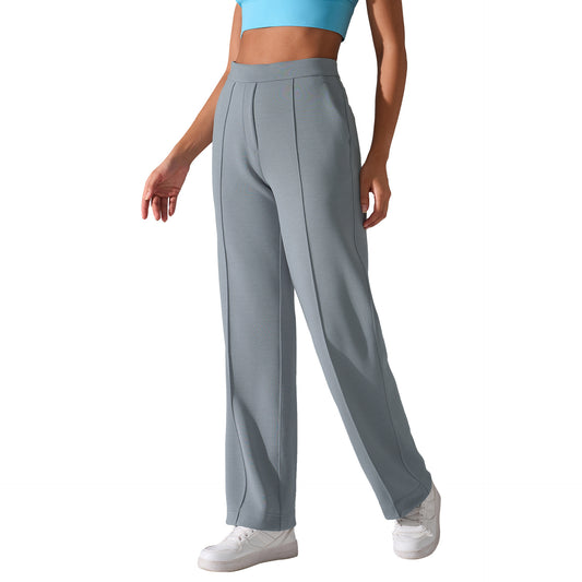 Mid Waist Loose Track Casual All-matching Straight Pants