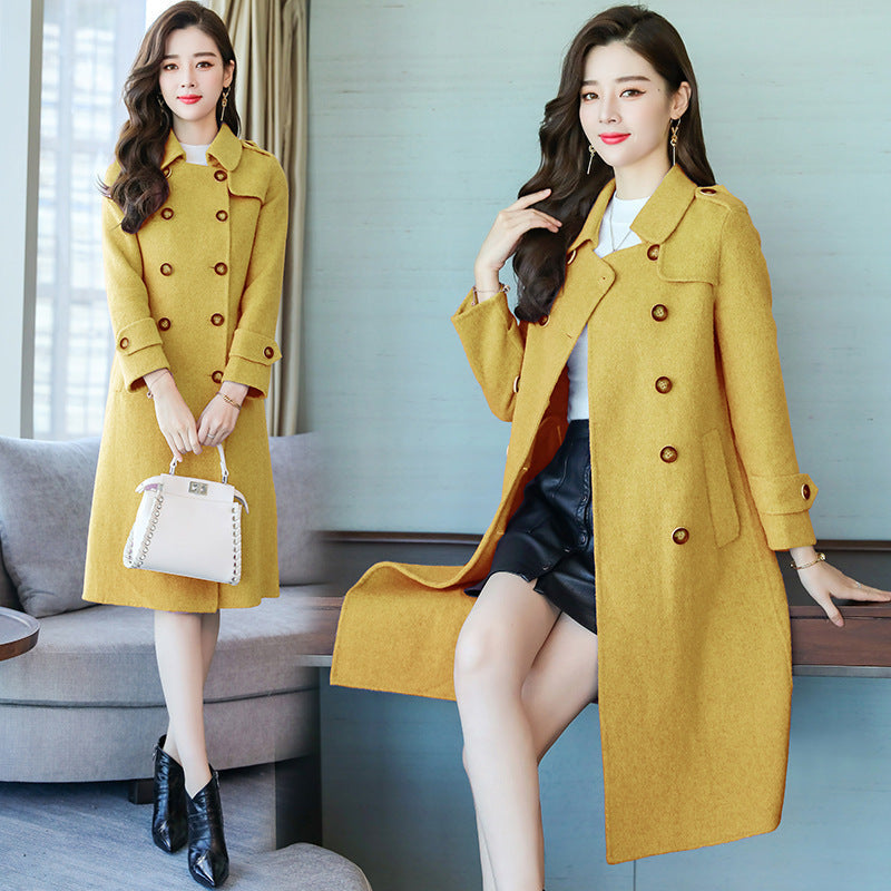 Women's woolen coat
