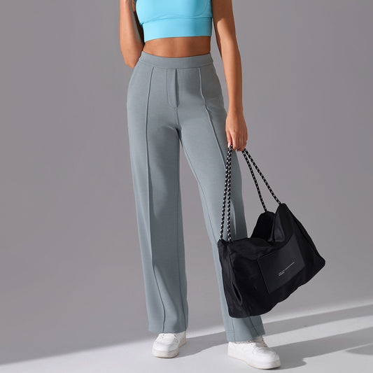 Mid Waist Loose Track Casual All-matching Straight Pants