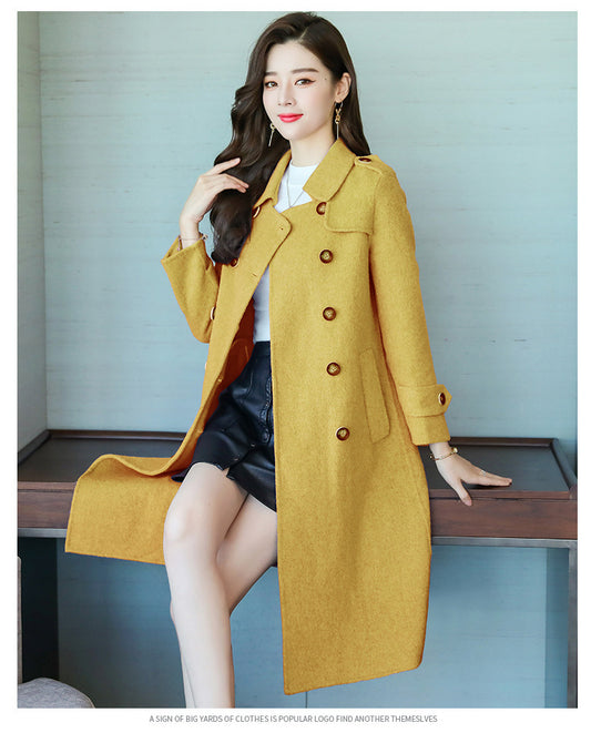 Women's woolen coat