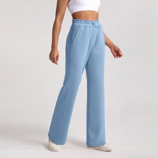 Sports Wide-leg Pants Women's Stone Washed Modal Loose Straight