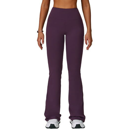 Sports High Waist Hip Lift Wide Leg Outerwear Bell-bottom Pants