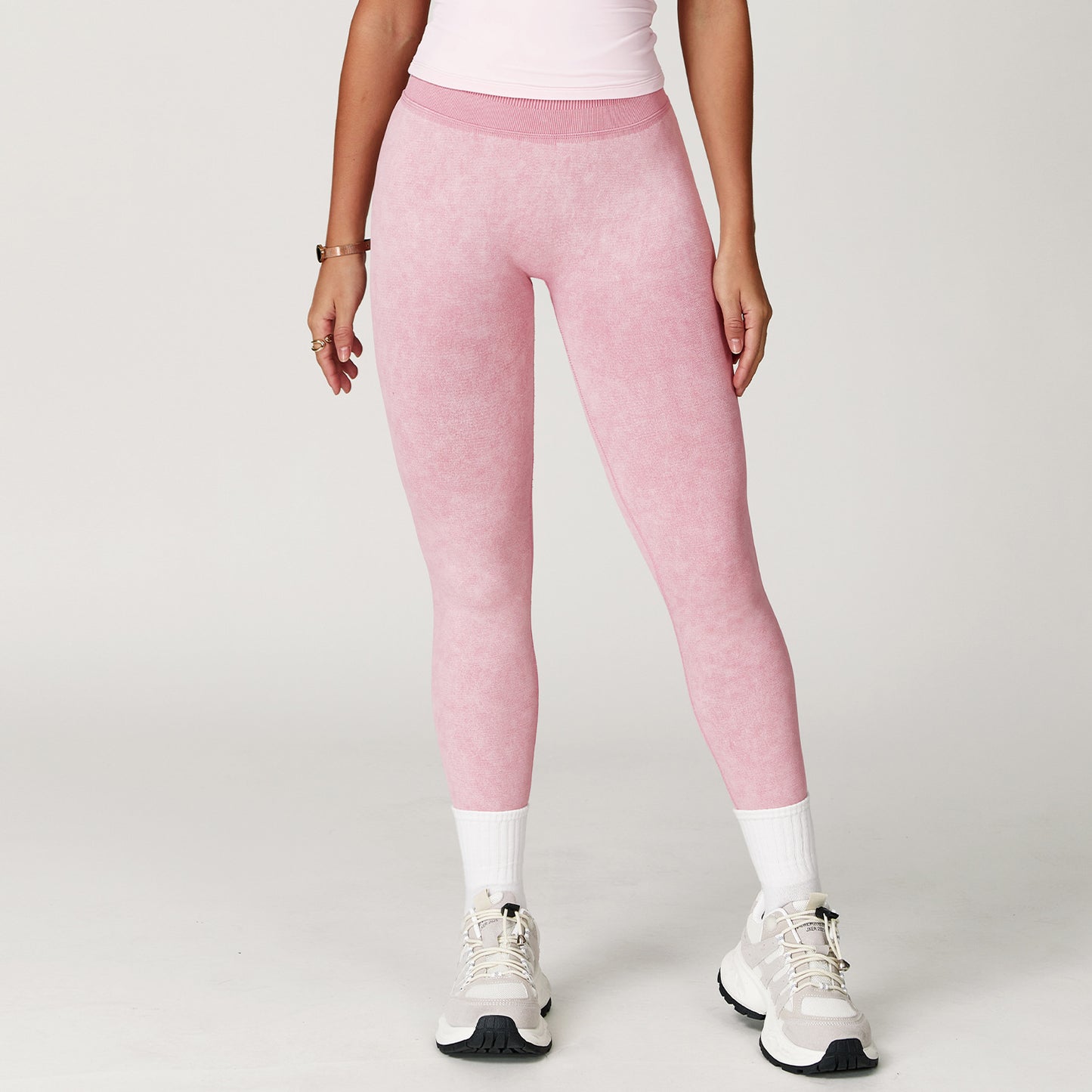 Seamless Stone Washed Yoga Pants High Waist Hip Lift Tight Trousers