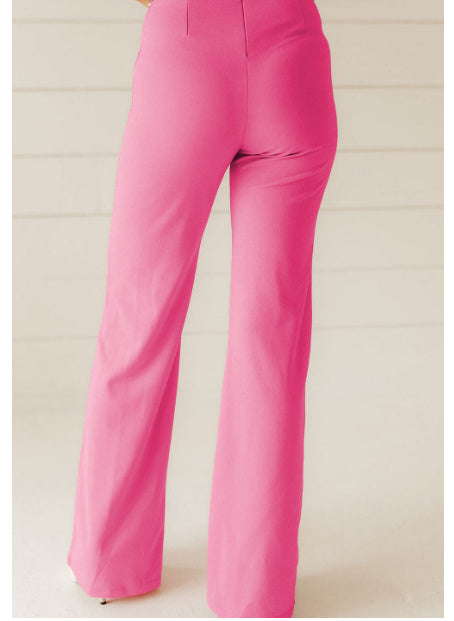 Sachet High Waist Central Seam Flared Pants